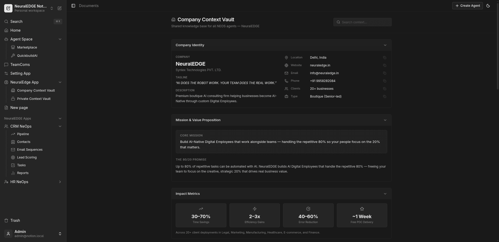 Company Context Vault